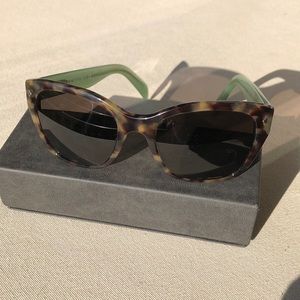 Prada  SPR 09S tortise mint eyeglass frame
